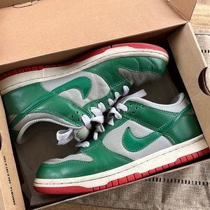 Vintage Nike Low Dunks Silver / Pine